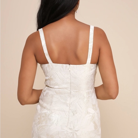 Lulu's Ivory Textured Mini Dress - Picture 3 of 5